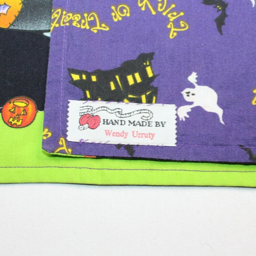Handmade Halloween Vest Ghosts Candy Corn Pumpkins Reversible Teacher School - Picture 11 of 11
